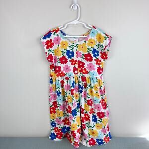 Hanna Andersson Short Sleeve Floral Play Dress 130 cm 8